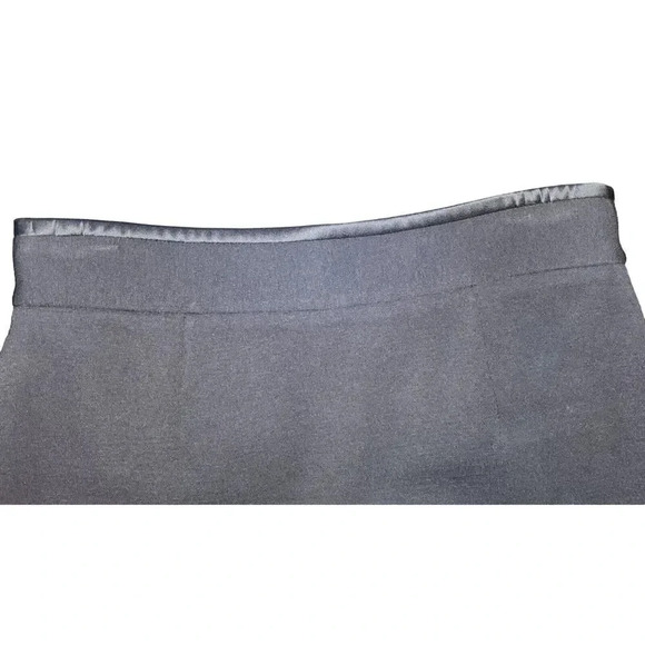 NWOT Charles Nolan Short Skirt Business Womens Size 2 Black Wool Blend Side Zip - Picture 8 of 9